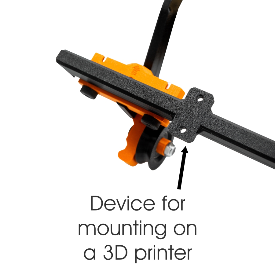 3IDEE fab-next Profi Filamentabroller, Filamentspulenhalter für 3D-Drucker - mit Schienensystem für alle Arten von Filamentspulen, flexibel anpassbar