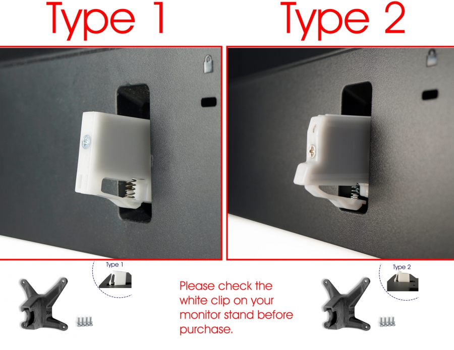 VESA Adapter compatible with HP Monitor (M32f) - 75x75mm