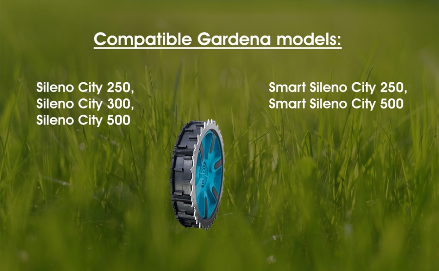 Spikes compatible with Gardena SILENO City 250,300 & 500 robotic mowers
